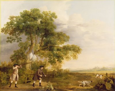 Two Gentlemen Shooting by George Stubbs